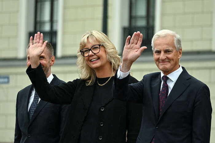 Jonas Gahr Støre og Eileen Fugelsnes