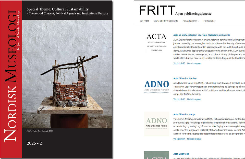 Bilde av Nordisk museologi og Fritt publisering