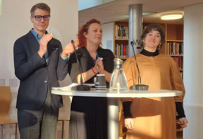 Sivert Angel (dekankandidat) Nina Hoel (prodekankandidat) Robyn Boeré (visedekankandidat)